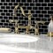 Kingston Brass KS3912AL Restoration Bathroom Bridge Faucet, Polished Brass KS3912AL - alternate 2